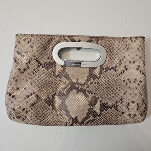 Michael Kors Snake Skin Style Clutch